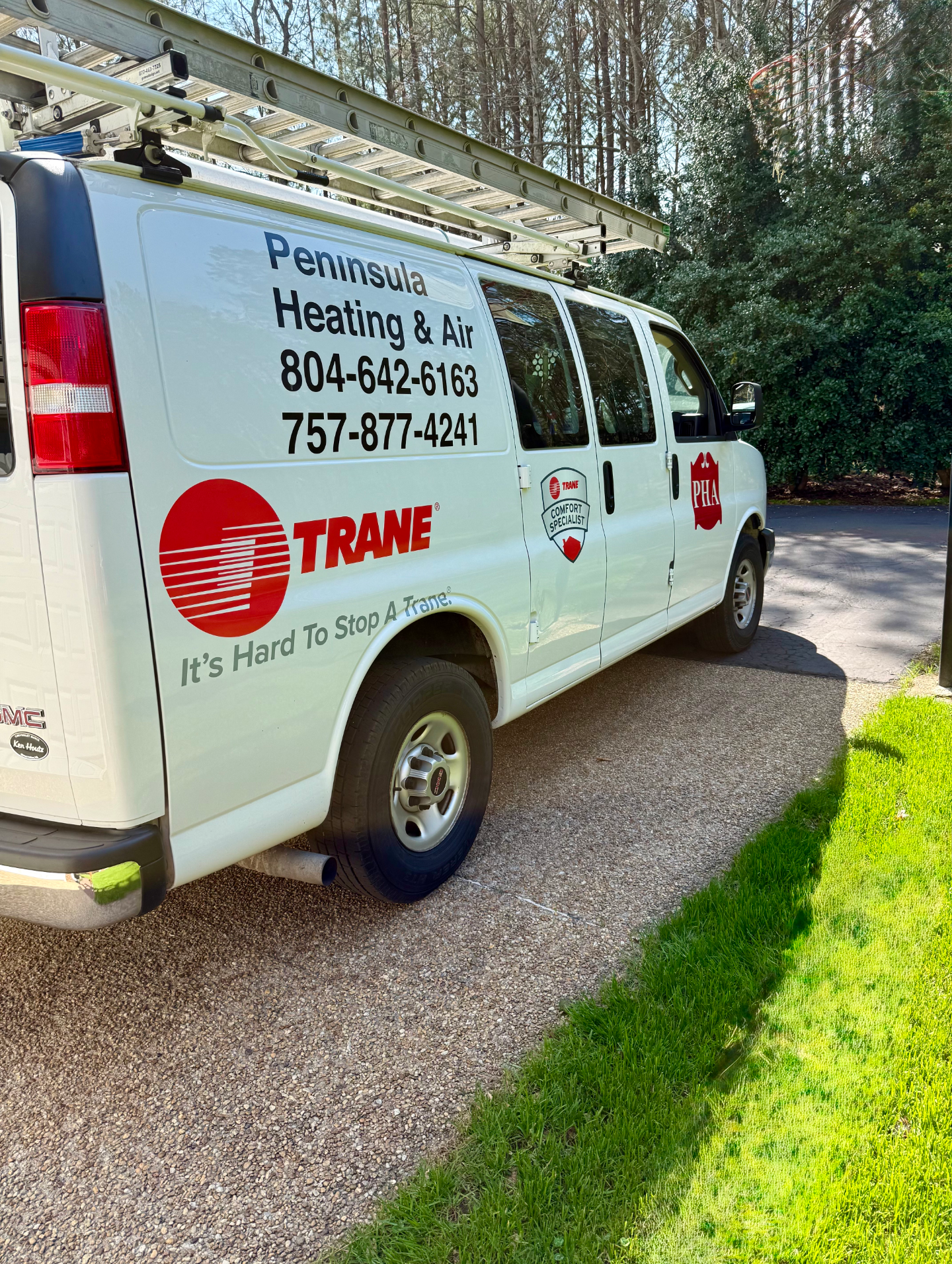 Peninsula Heating and Air service van